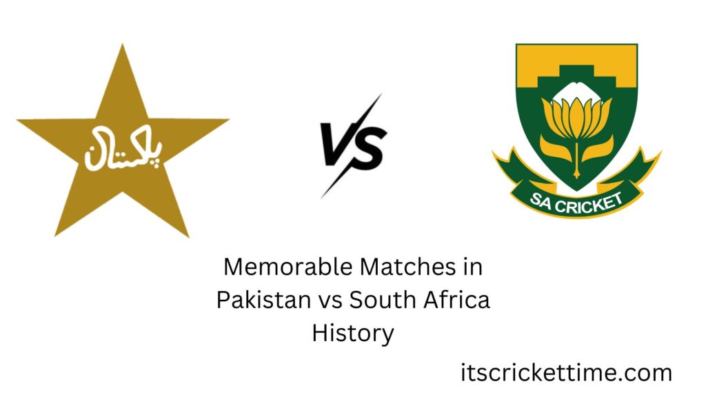 pakistan national cricket team vs south africa national cricket team timeline