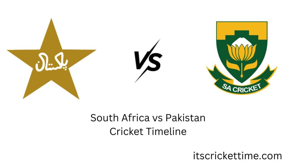 south africa national cricket team vs pakistan national cricket team timeline