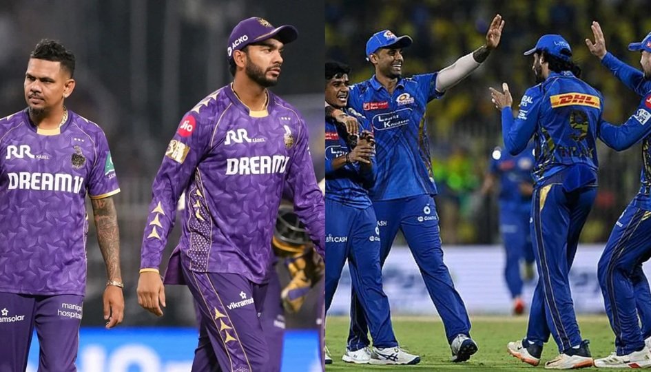 mumbai indians vs kolkata knight riders timeline