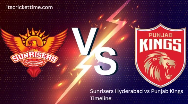 sunrisers hyderabad vs punjab kings timeline