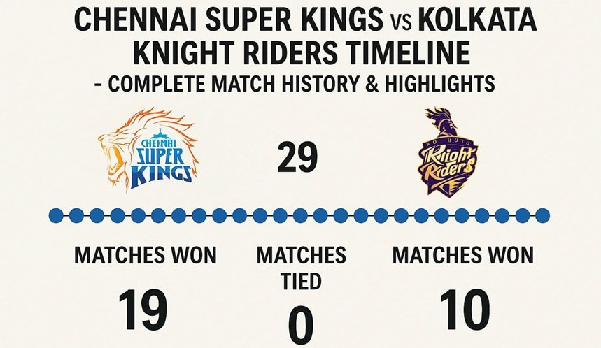 chennai super kings vs kolkata knight riders timeline
