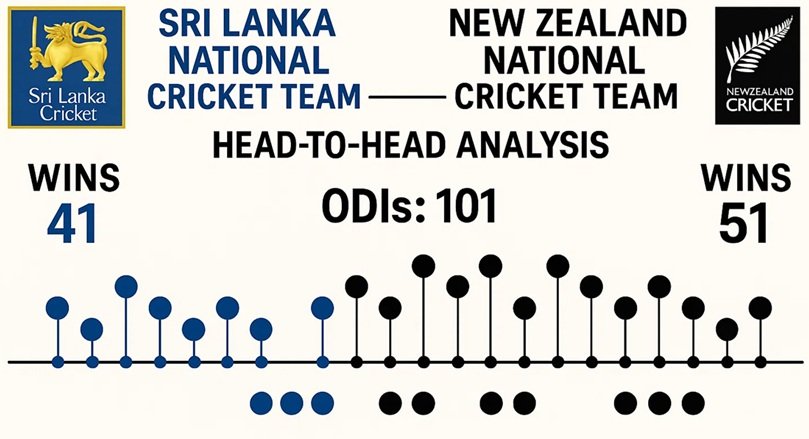 sri lanka national cricket team vs new zealand national cricket team timeline