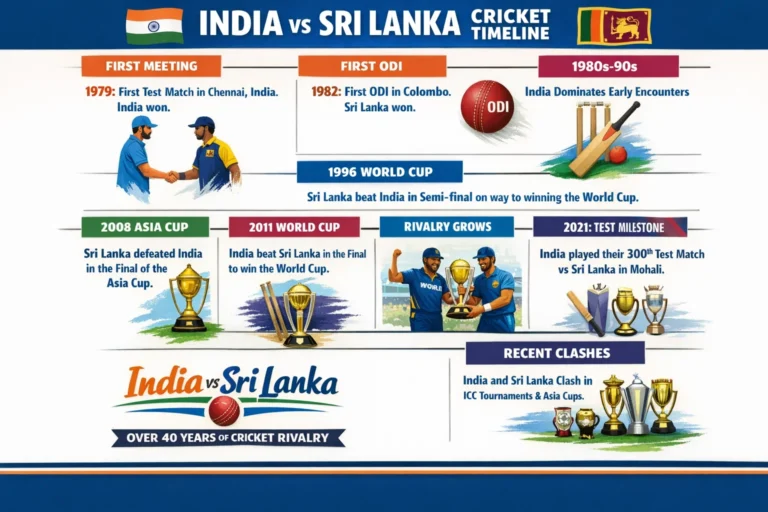 india national cricket team vs sri lanka national cricket team timeline