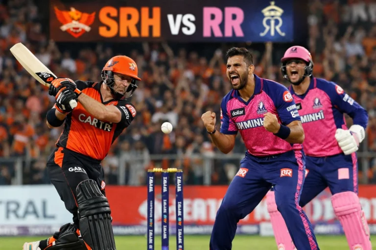 sunrisers hyderabad vs rajasthan royals timeline