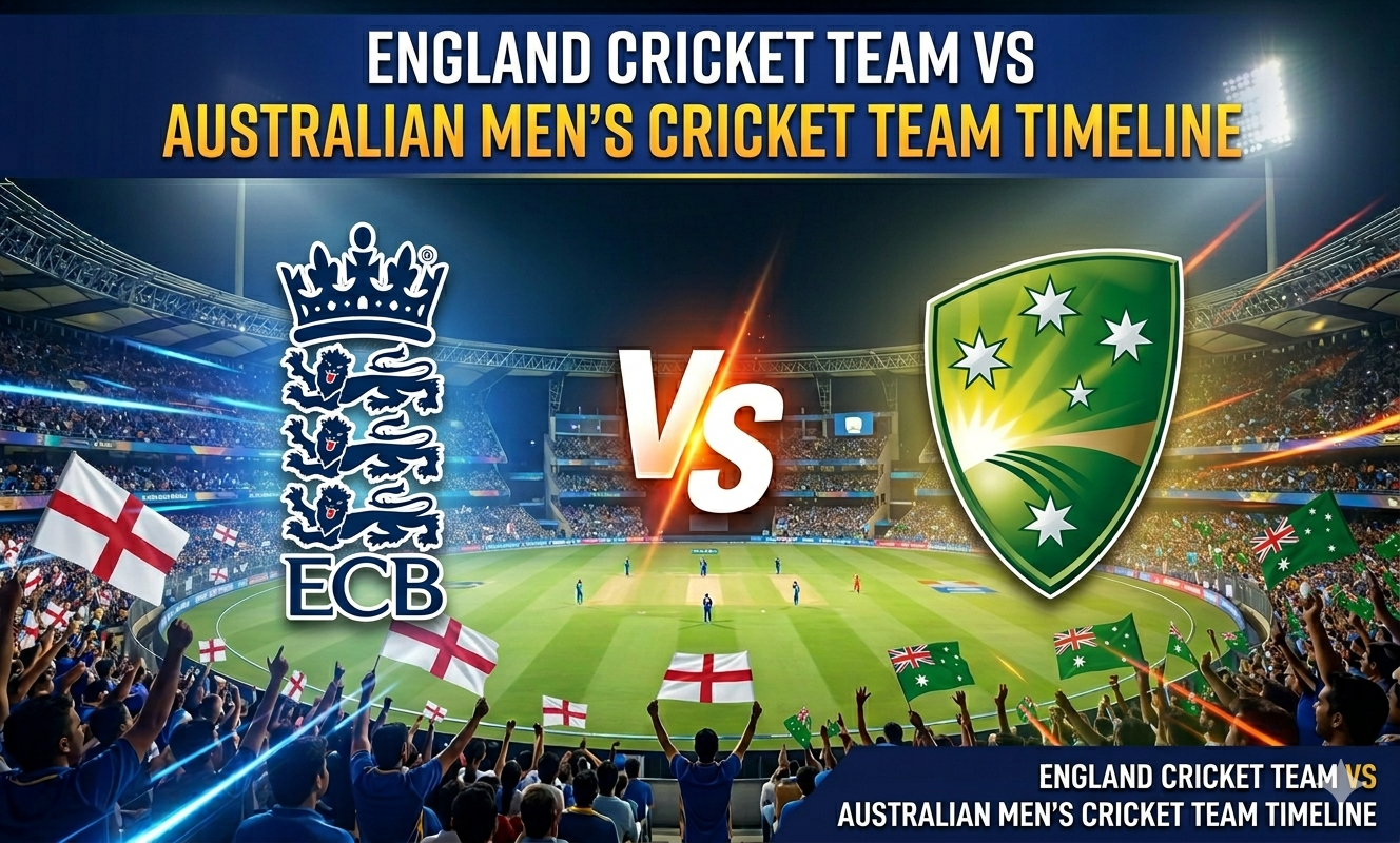 england cricket team vs australian men’s cricket team timeline