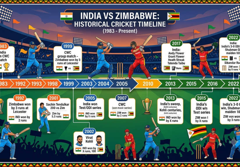 india national cricket team vs zimbabwe national cricket team timeline
