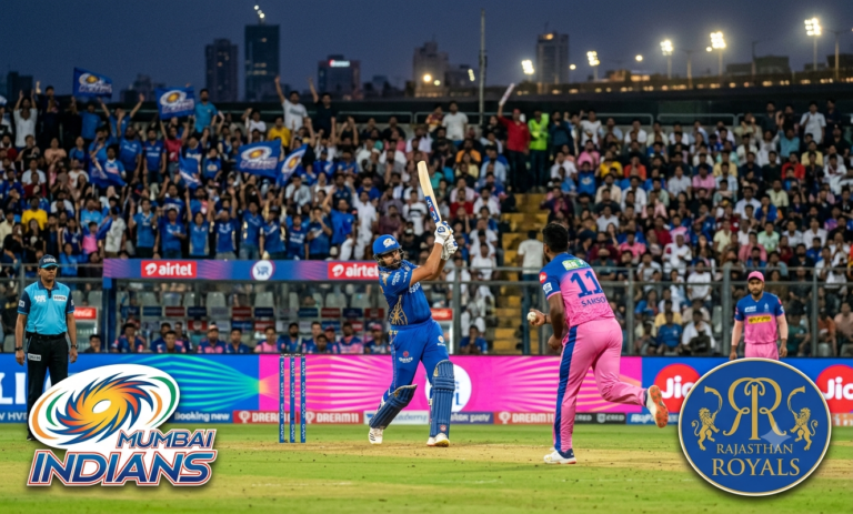 mumbai indians vs rajasthan royals timeline