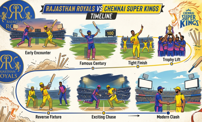 rajasthan royals vs chennai super kings timeline